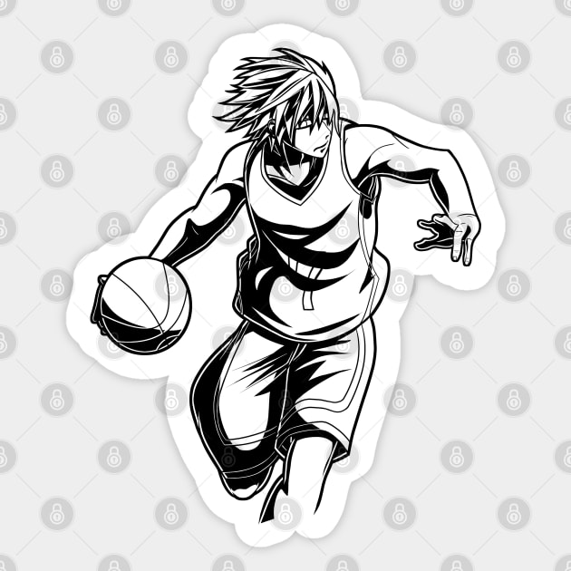 Ryota Kise in Action Line Art Sticker by Paradox Studio